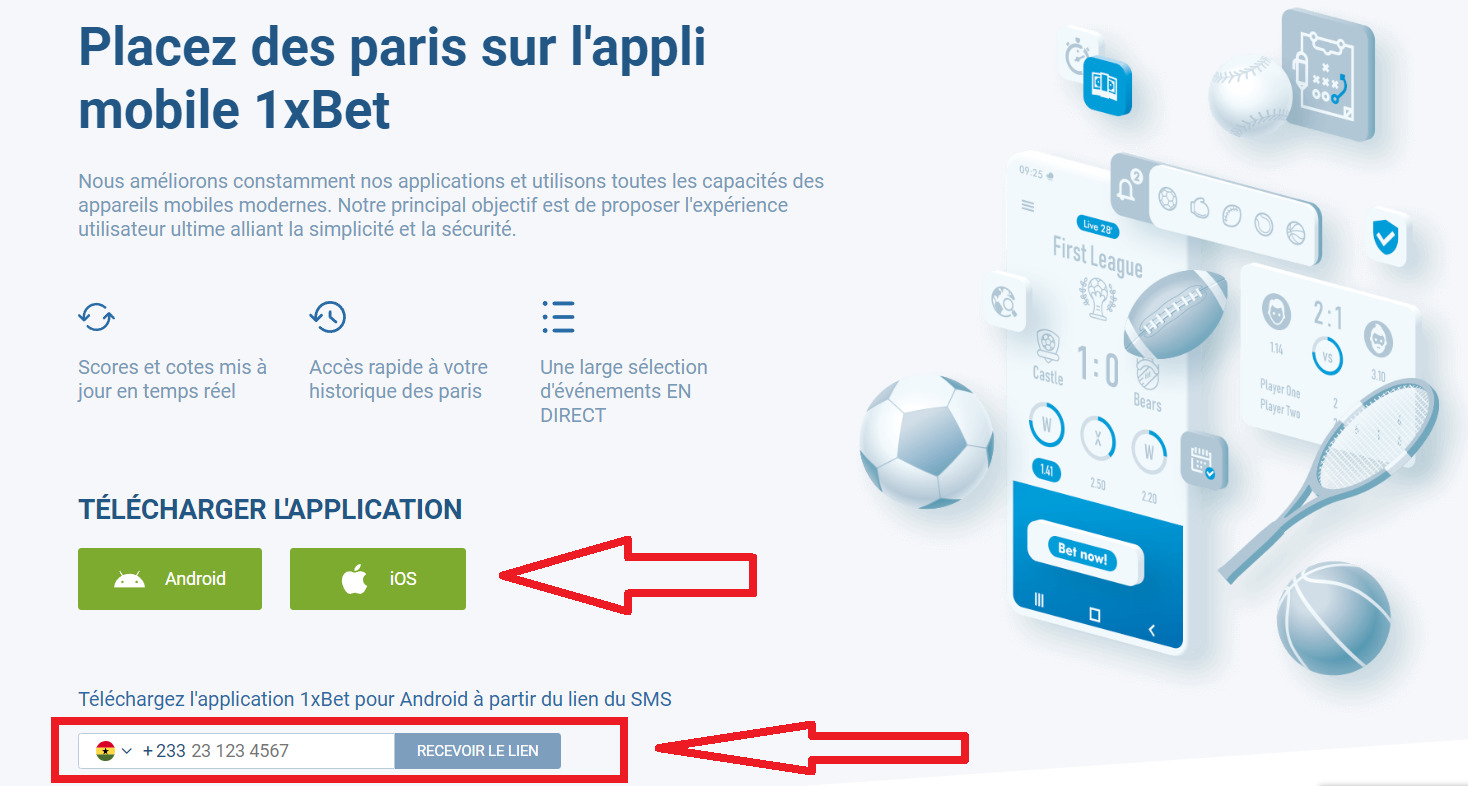 1xbet Ghana Betting Mobile